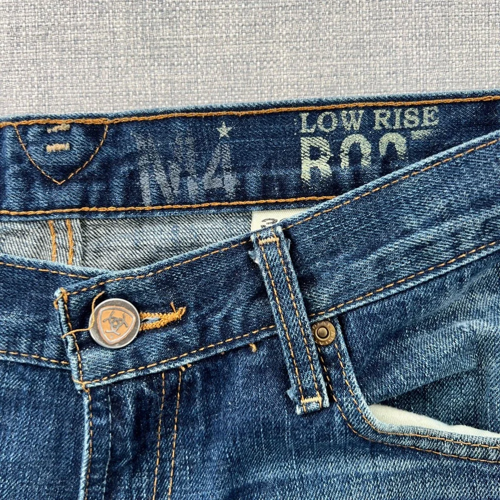 Ariat M4 Bootcut Jeans Mens 30x34 Blue Low Rise Denim Western Cowboy Workwear
